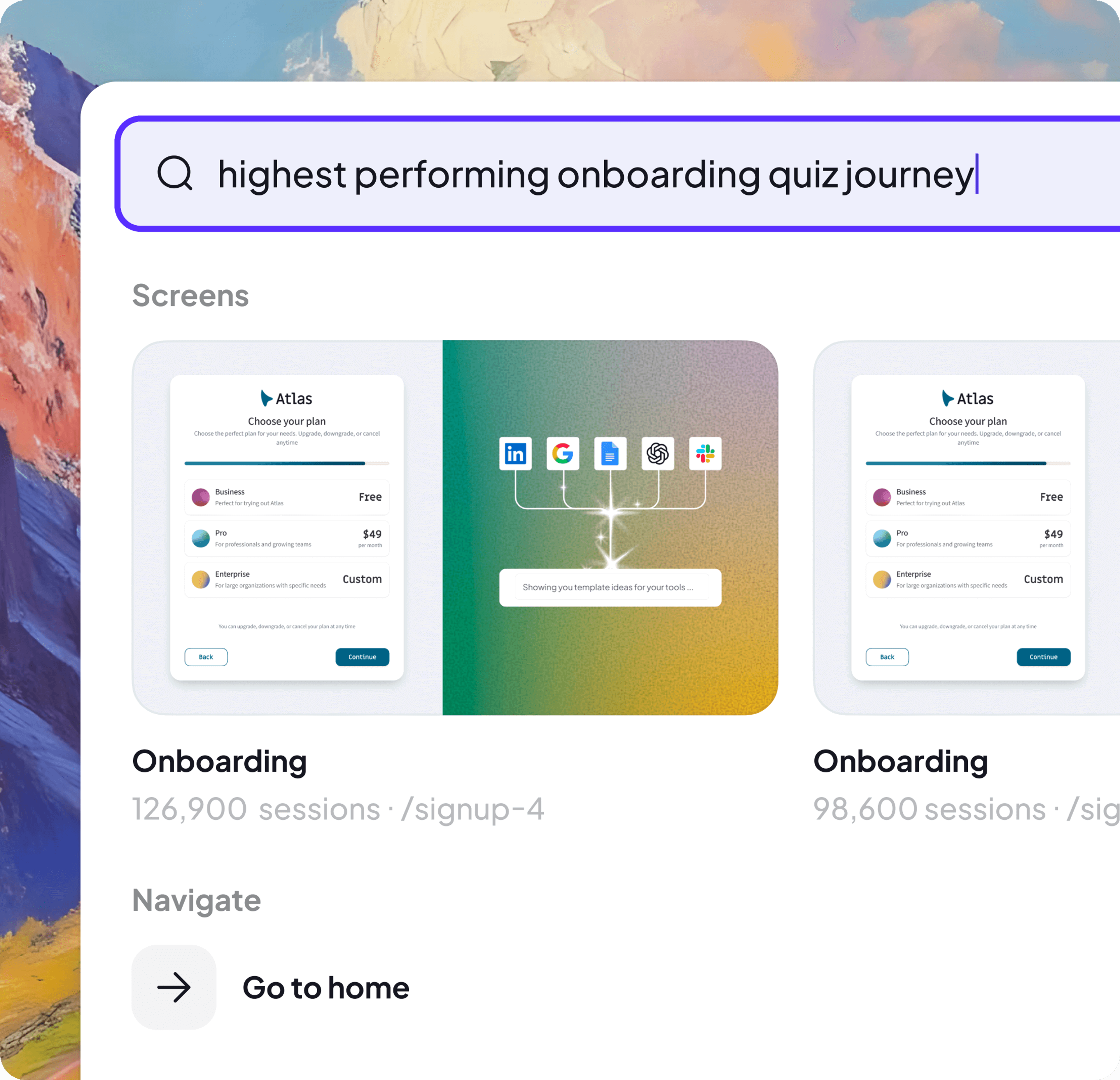 Ask Adora in natural language