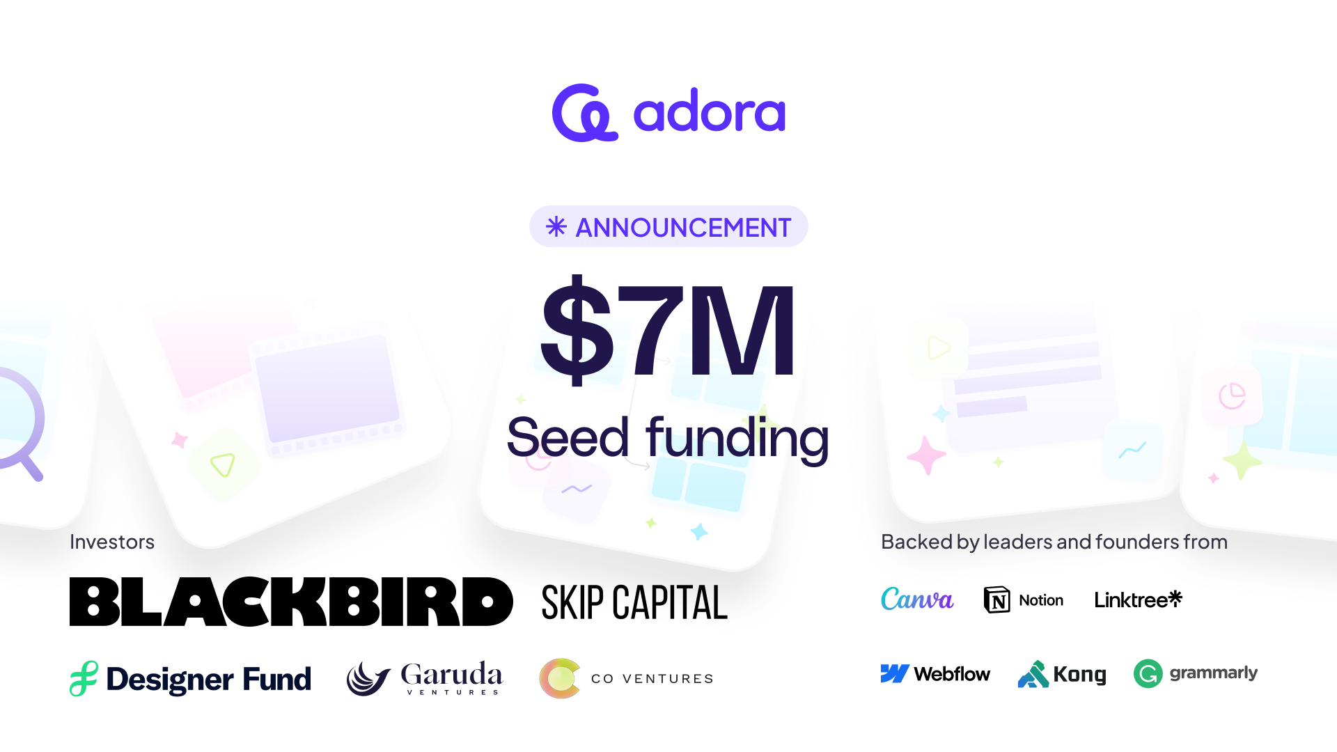 Adora's public launch and $7M raise