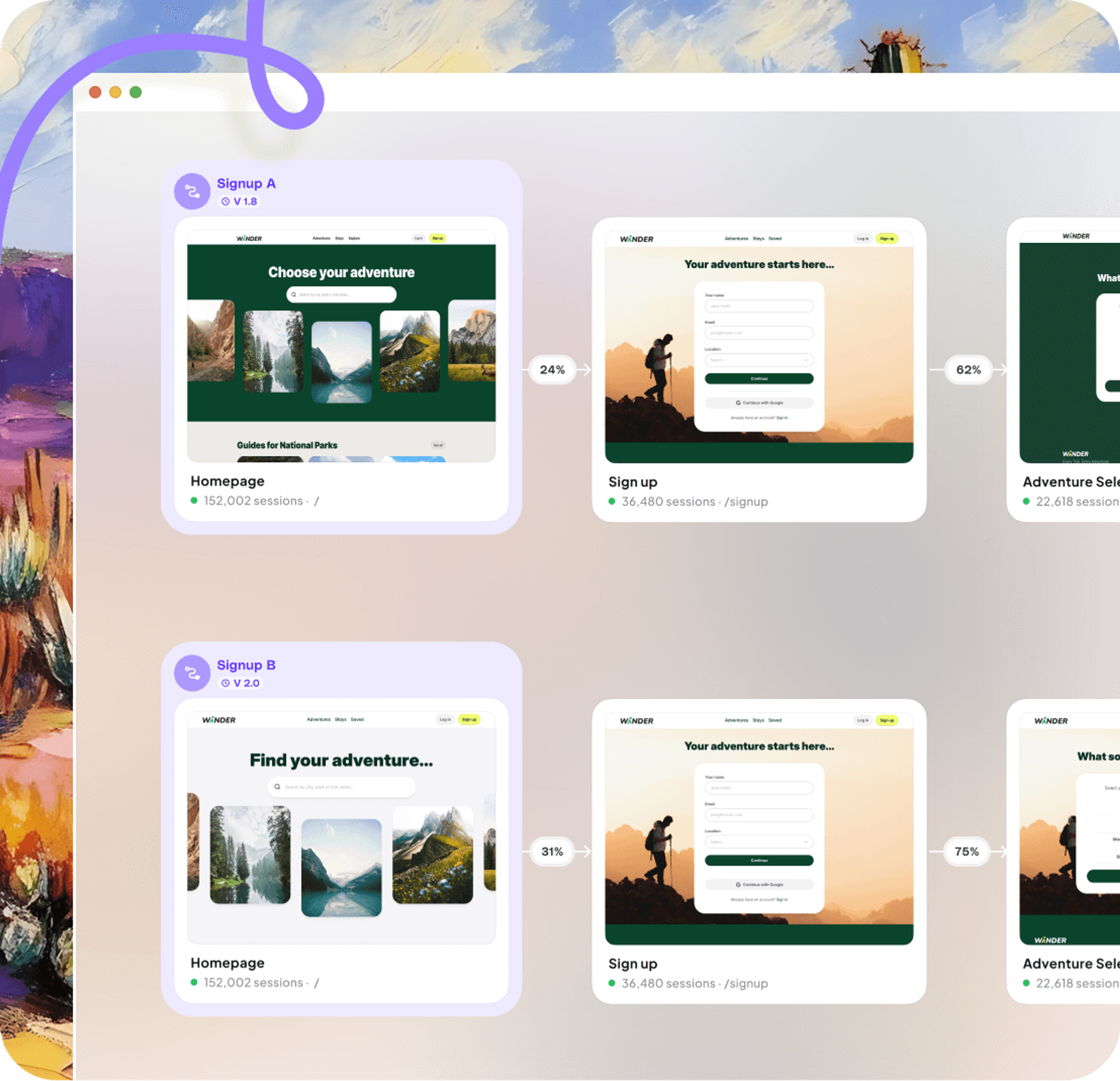 Every release
auto-captured
