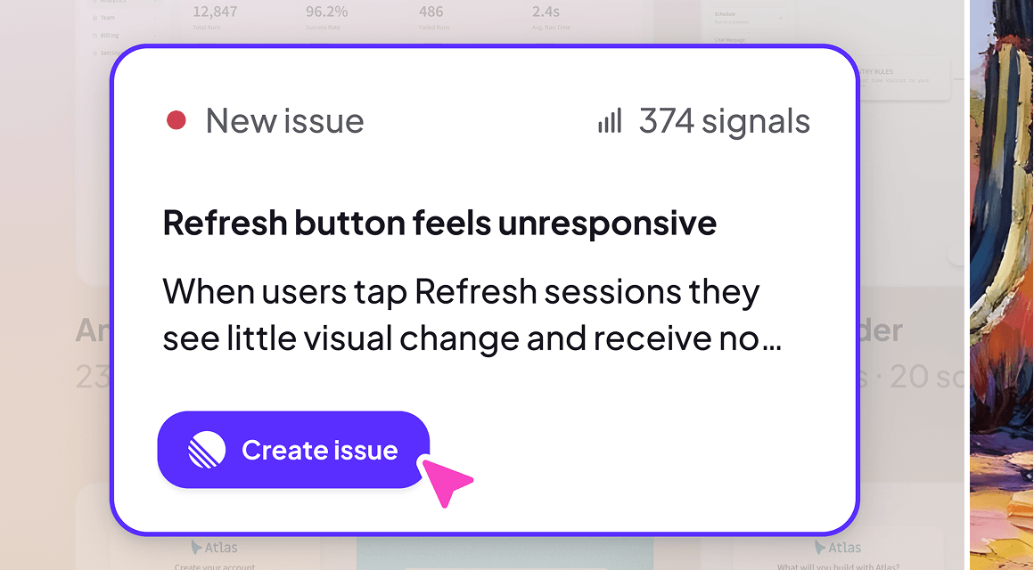 Create a linear issue Image