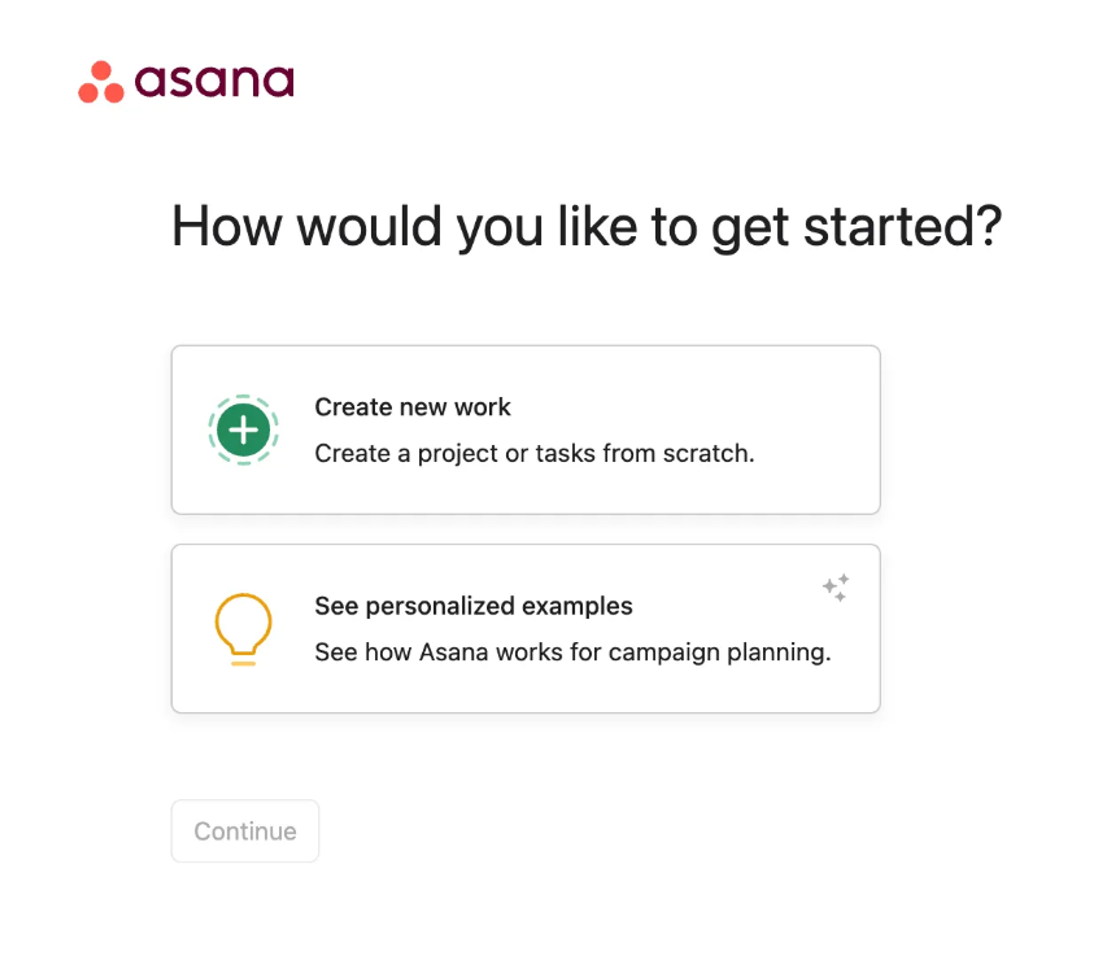 Screenshot of Asana fork