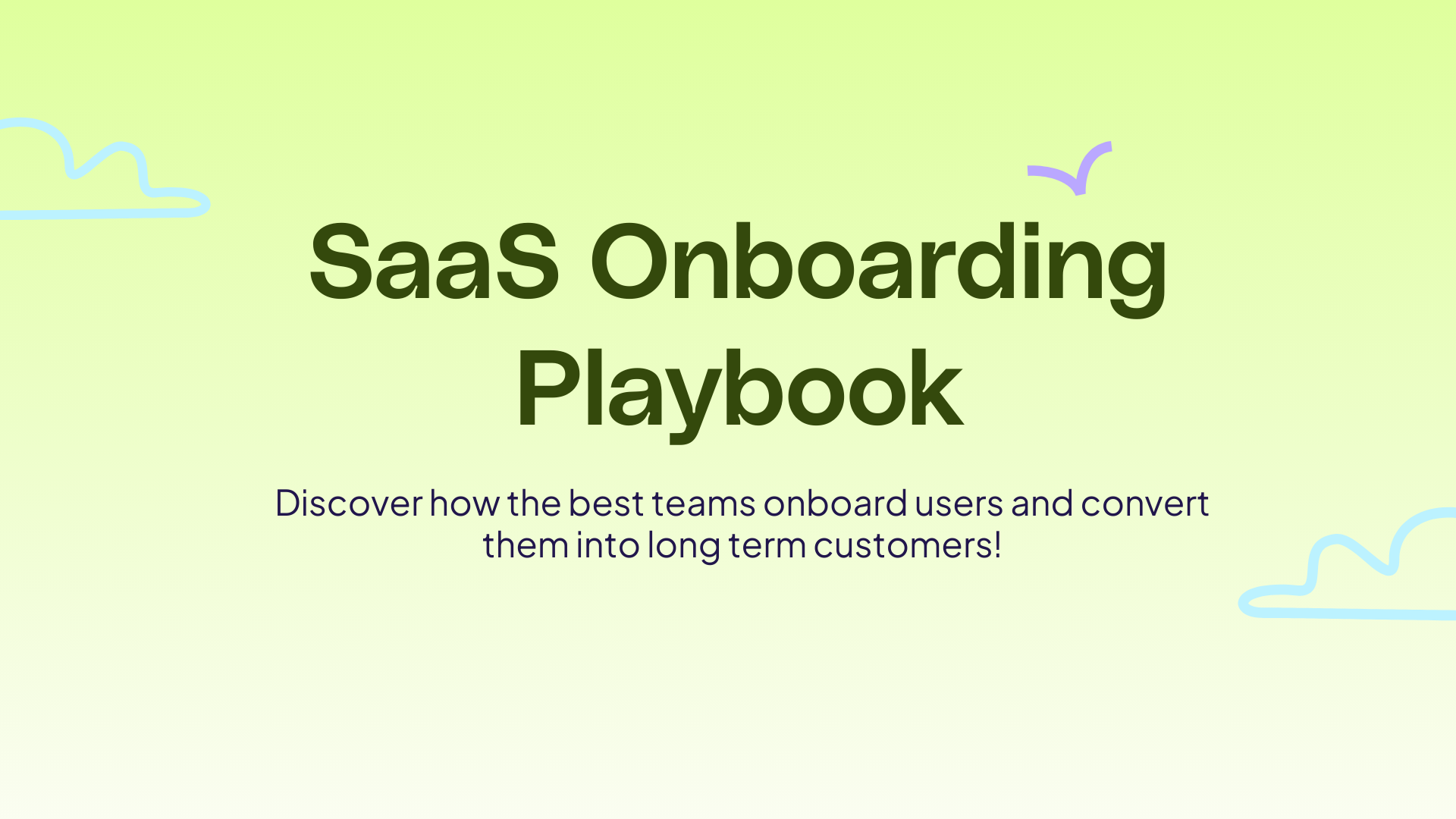 Saas Onboarding Playbook
