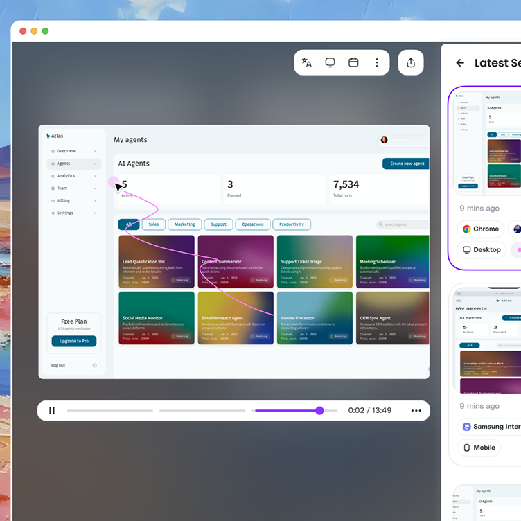 Session Replays illustration