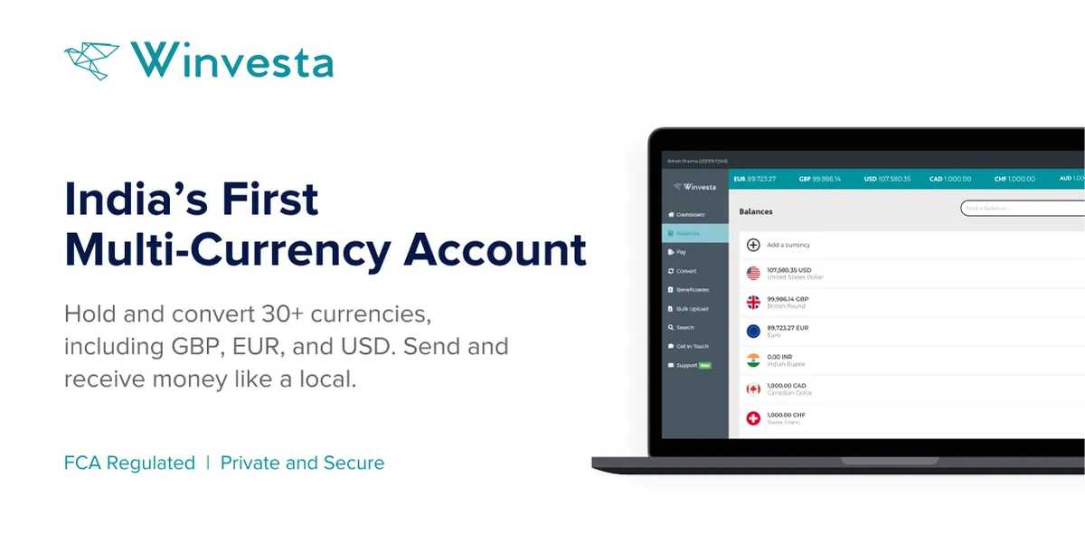 Winvesta launches India’s first multi-currency account | Winvesta blog