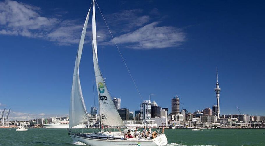 A sail boat in Auckland