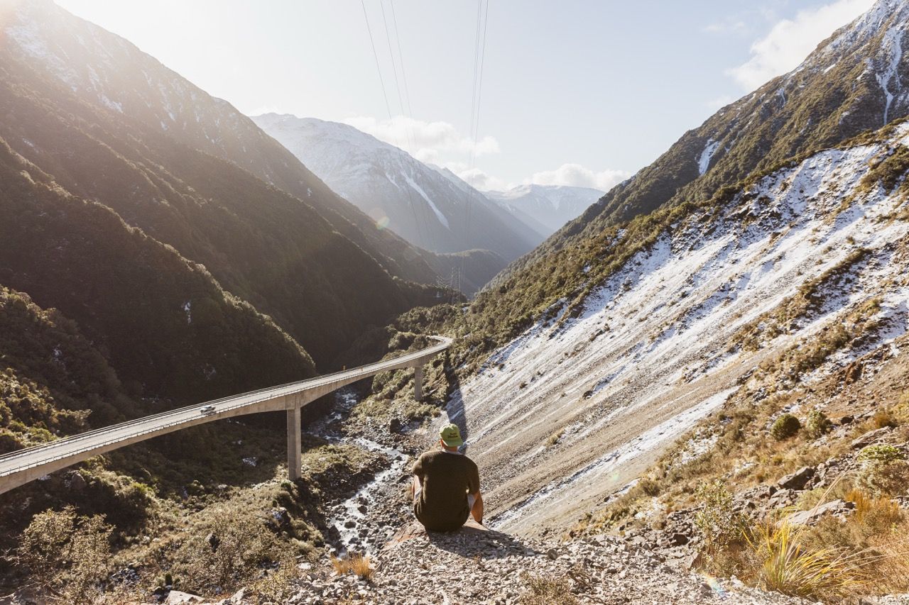 View from the Otira Gorge lookout in Arthur's Pass National Park