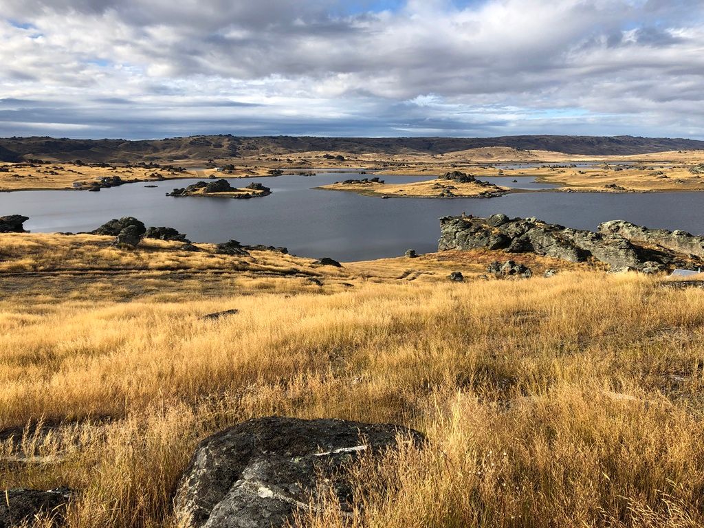 Poolburn Dam in the Central Otago high country