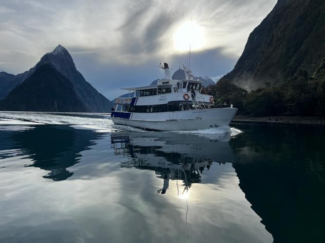 Boutique Cruise on Milford Sound Tour with Cheeky Kiwi Travel 