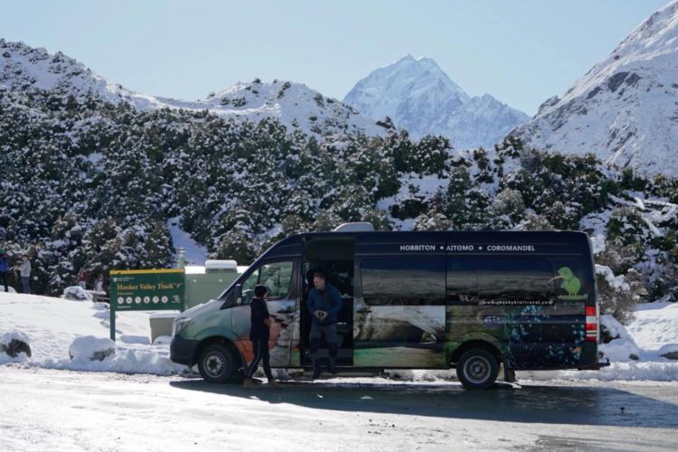 Cheeky Kiwi Van at Hooker Valley Track
