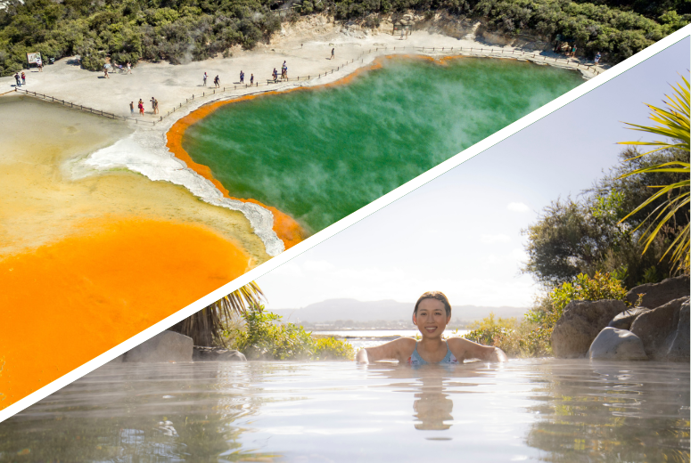 Highlights of the Rotorua tour with Wai-O-Tapu and the Polynesian Spa