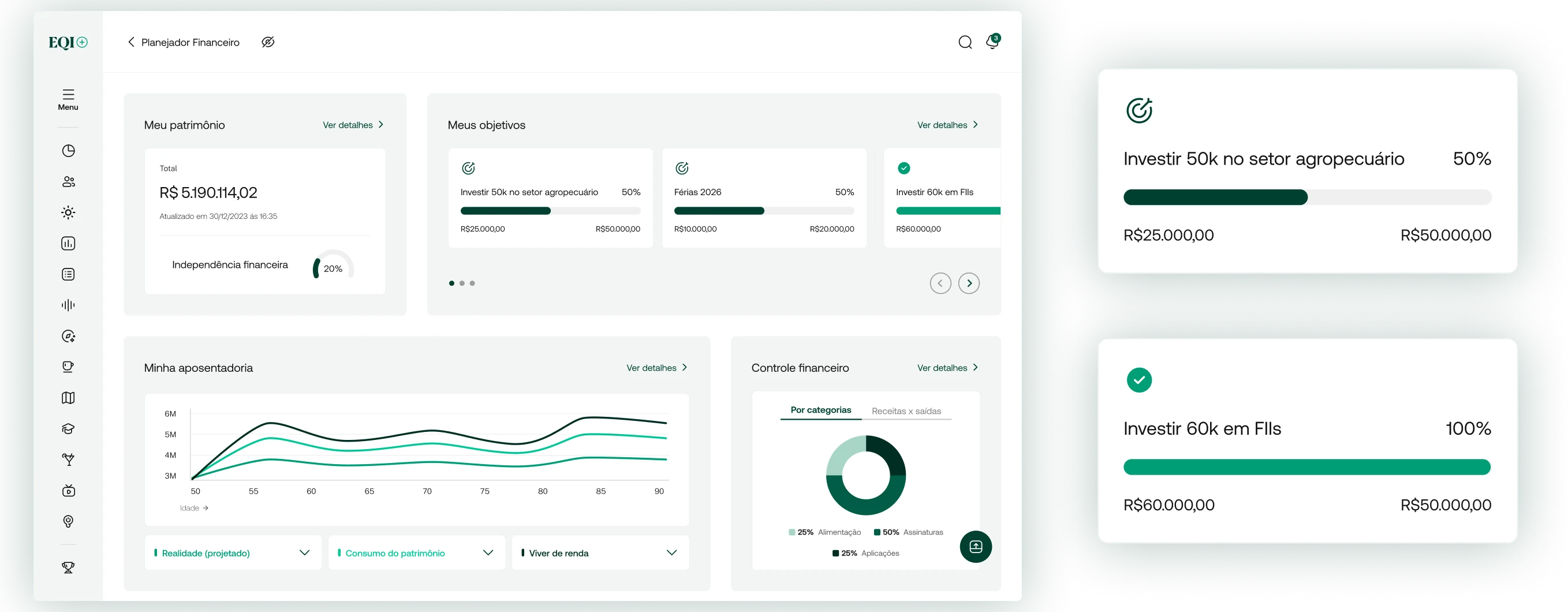 Meu patrimônio - visão geral
