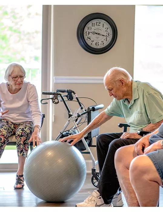Residents enjoying a social activity at Golden Pond