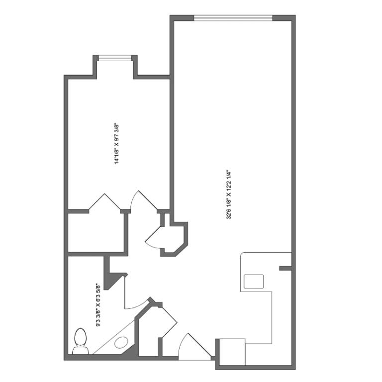 Independent living apartment interior at Golden Pond