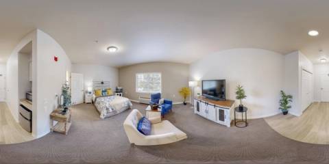 360 panorama of a resident suite at Bear Creek