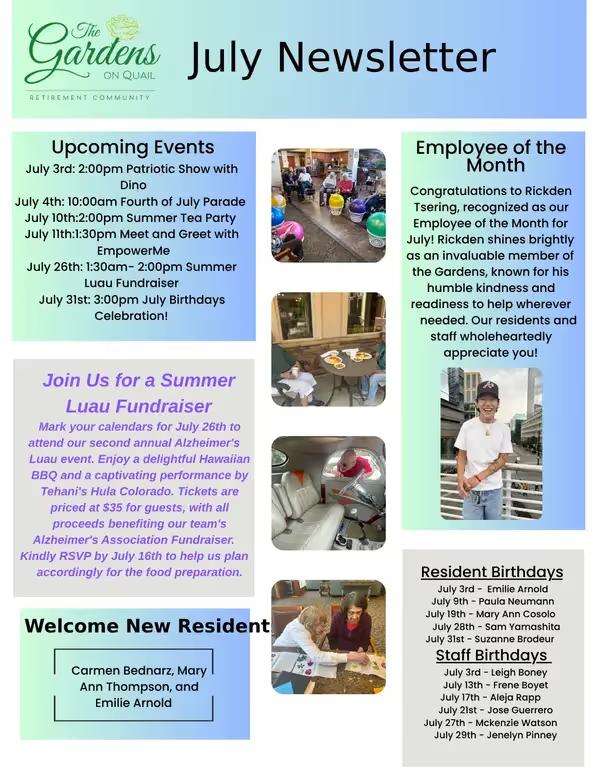 July 2024 Newsletter