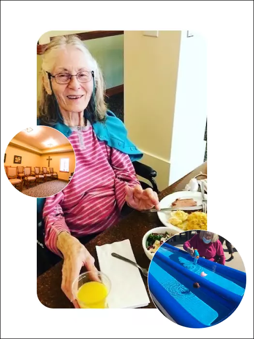 Care-focused resident setting at The Gardens on Quail