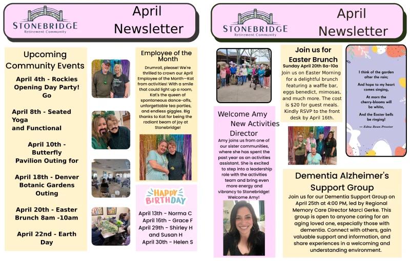 April 25 Newsletter