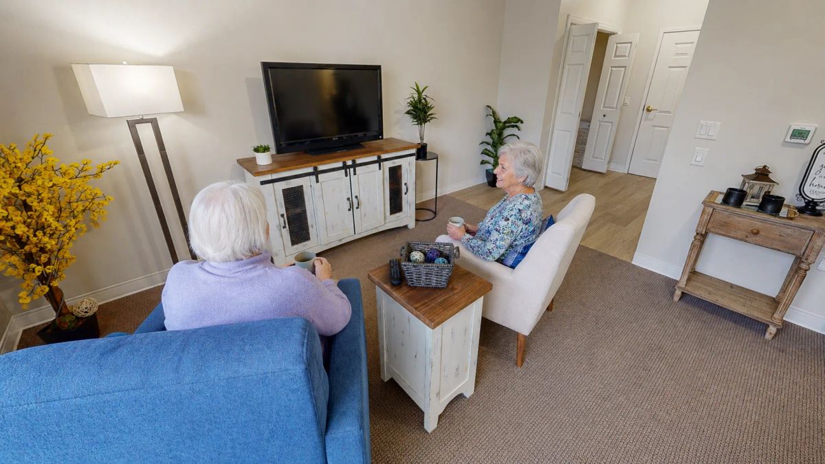 Resident suite at Bear Creek in Lakewood supporting assisted living comfort and independence.