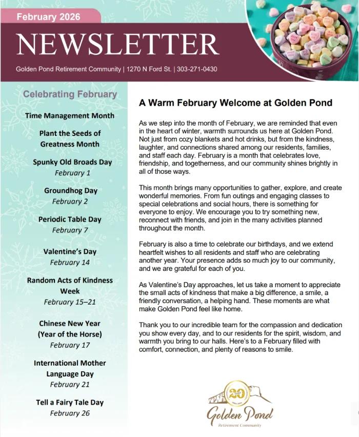 February 2026 Newsletter