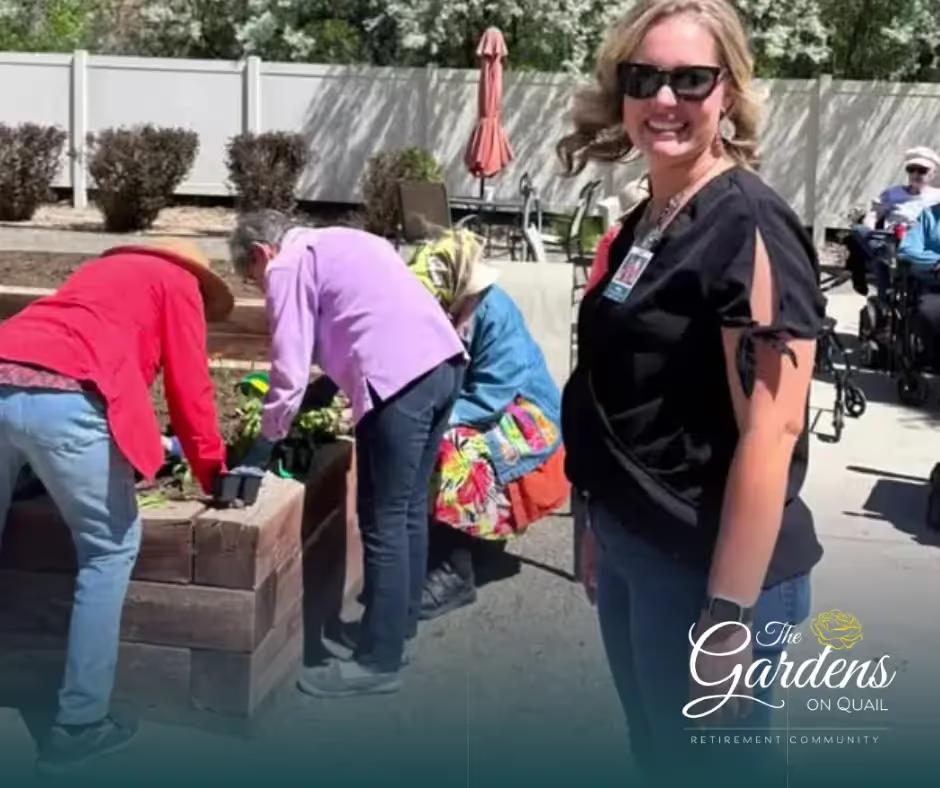 A Day of Growth: Planting in the Gardens on Quail Community Garden
