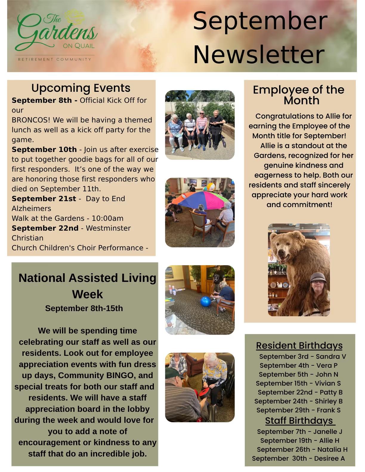 September 2024 Newsletter