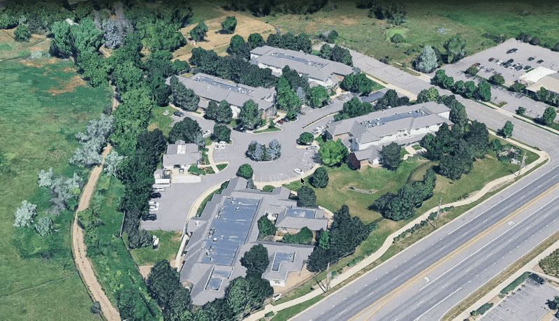 Aerial view of Bear Creek Retirement Community
