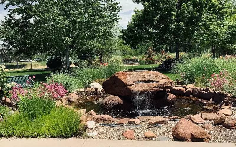 Exterior approach to The Gardens at Columbine