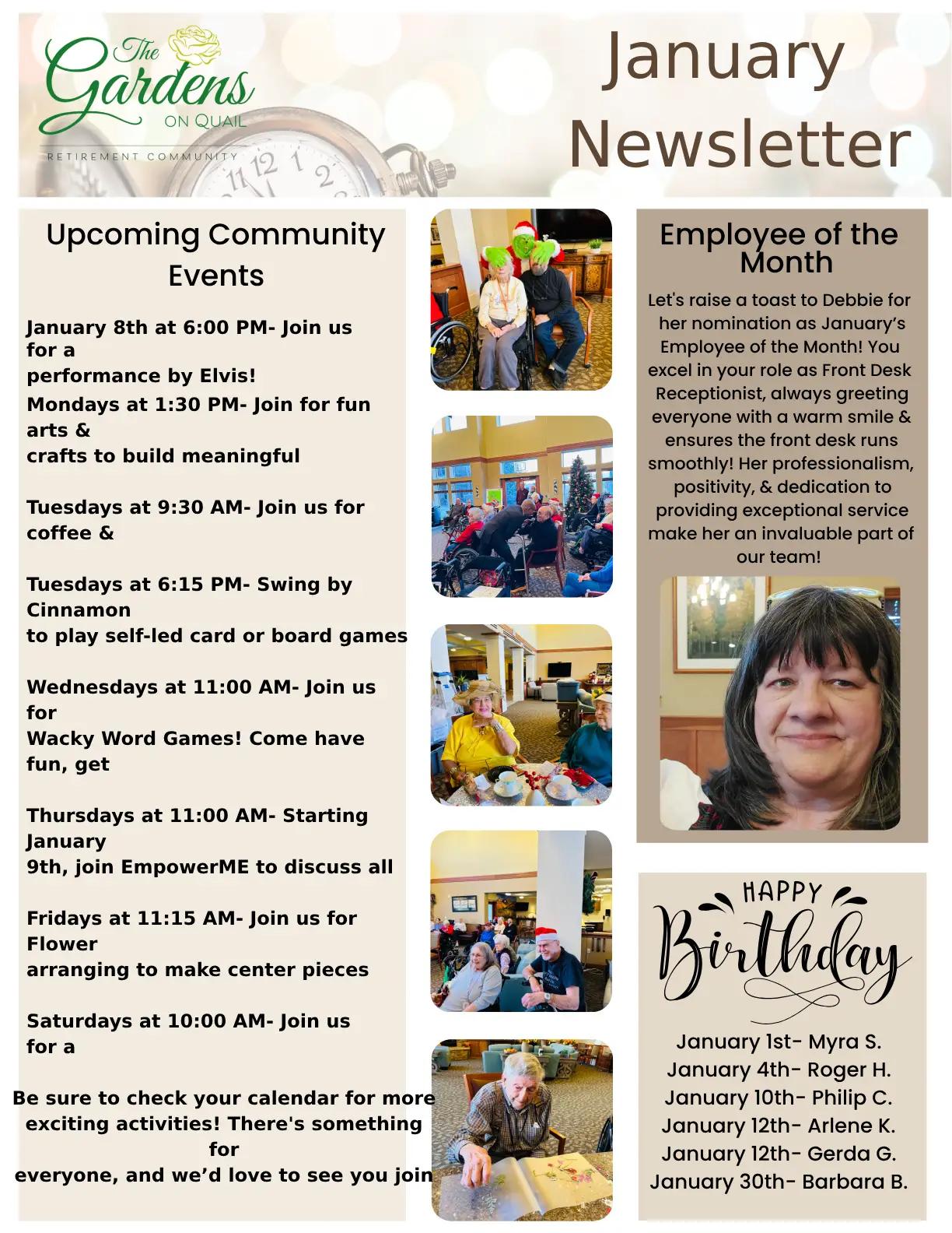 January 25 Newsletter