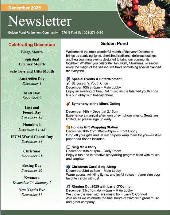 December 2025 Newsletter