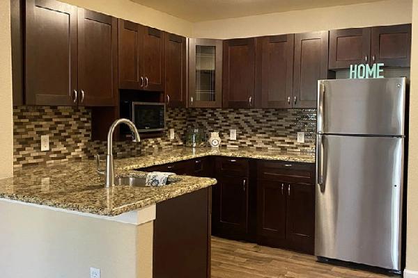 Assisted living apartment interior at Golden Pond