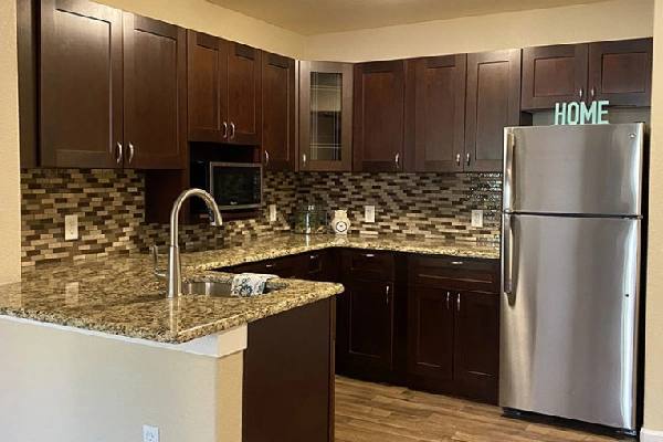 Assisted living apartment interior at Golden Pond