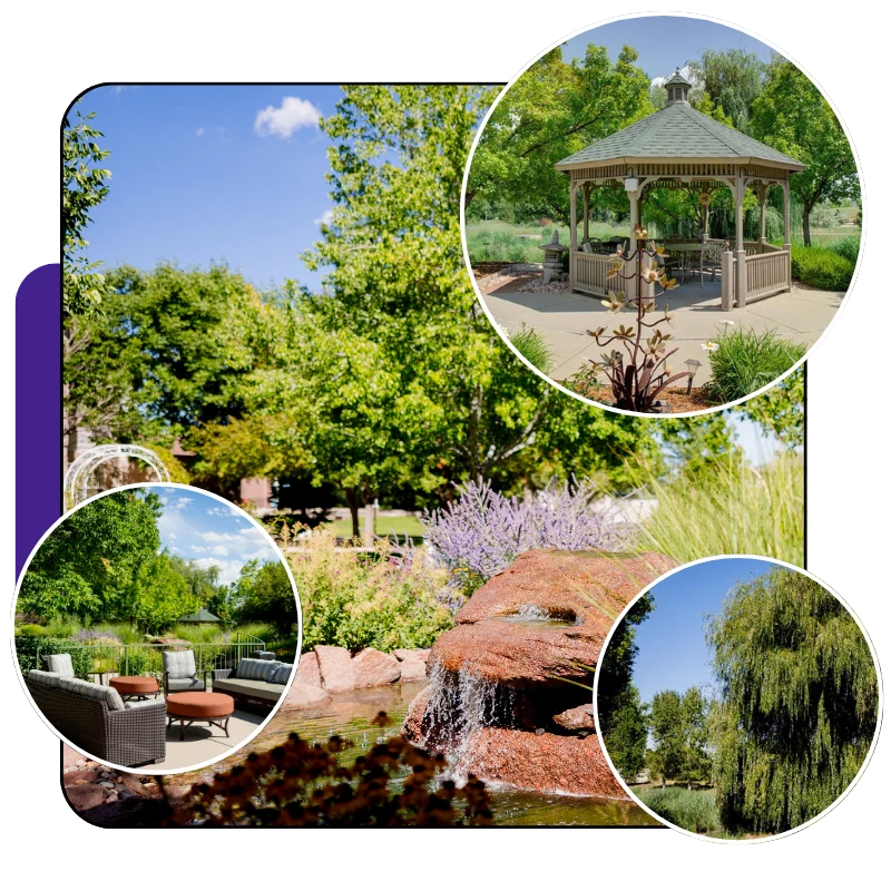 Shared resident amenities at The Gardens at Columbine