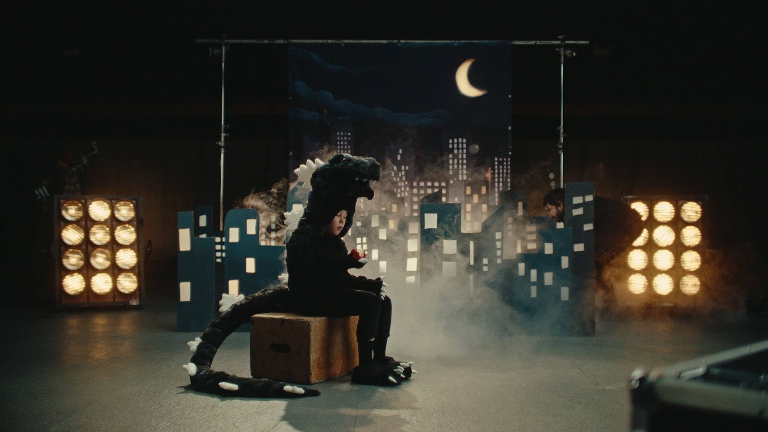 Person in Godzilla costume