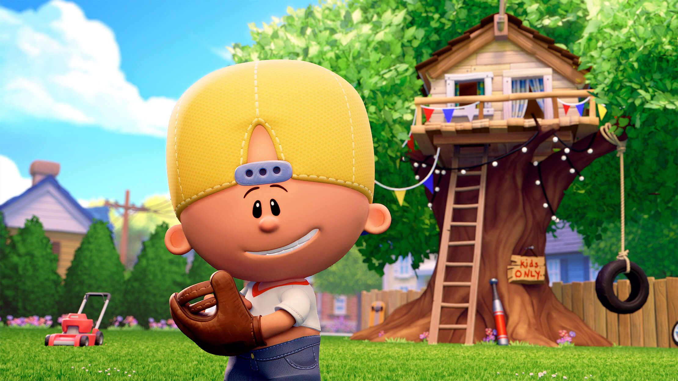 Animated baseball player