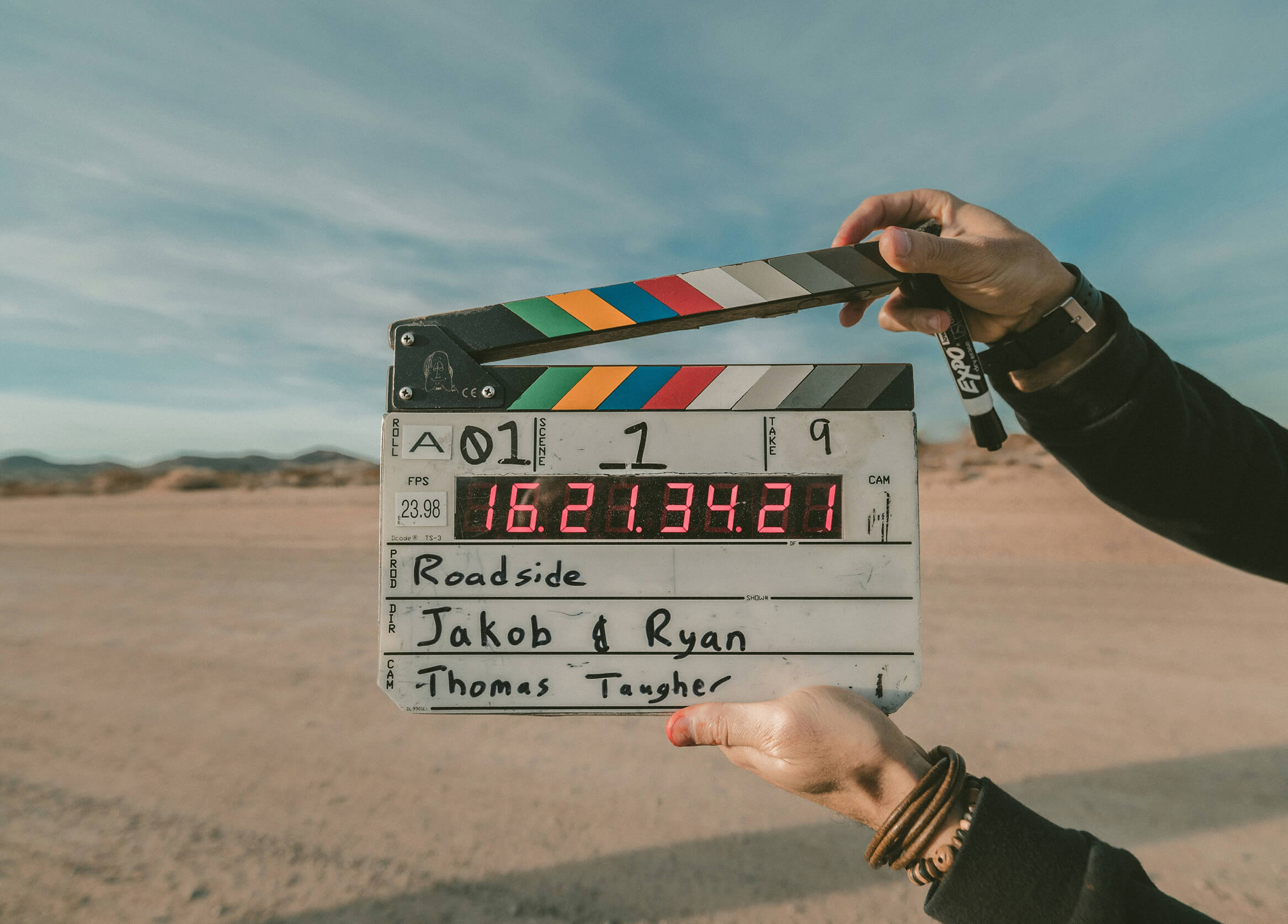 Clacking slate