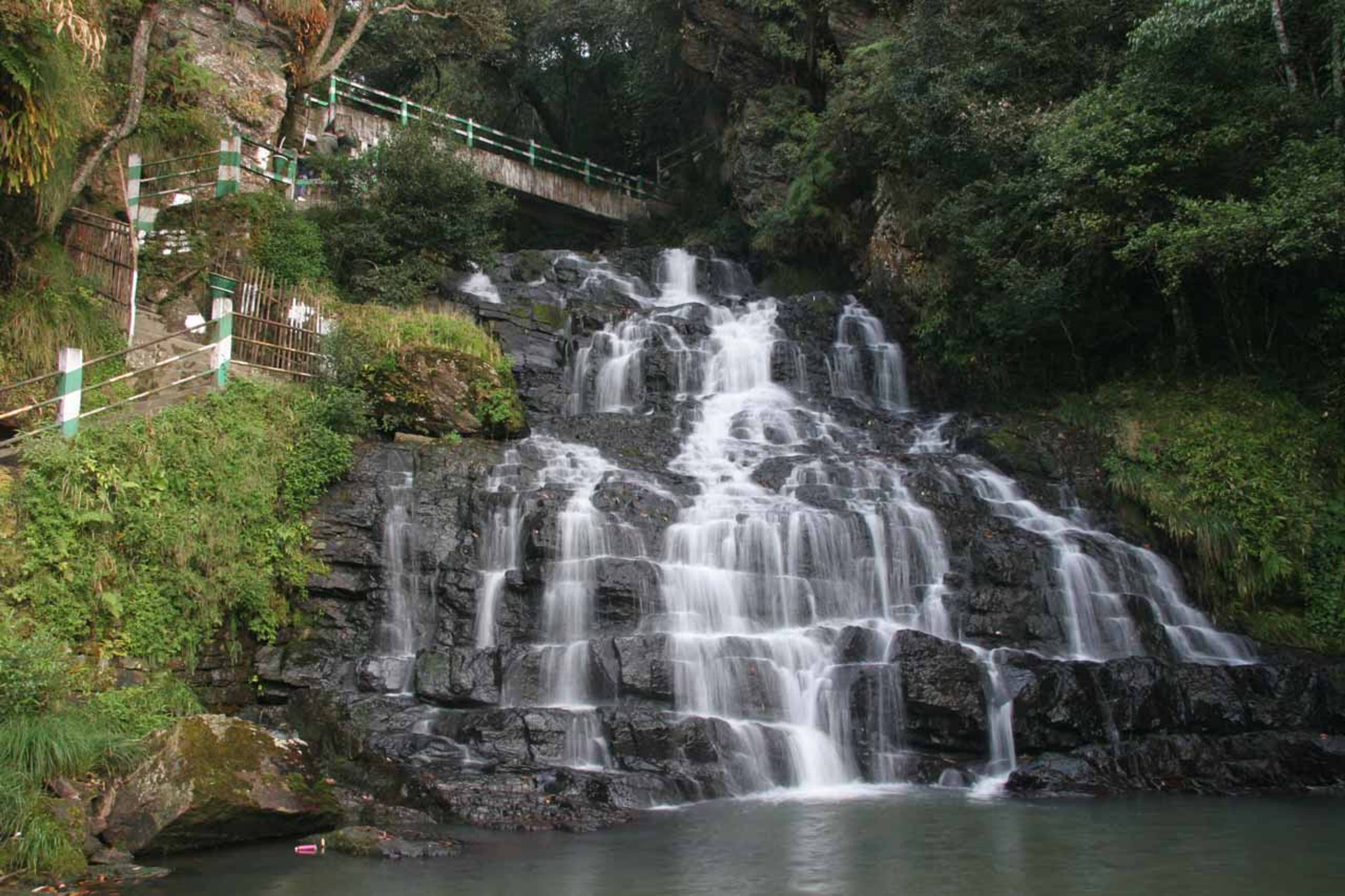 Elephant Falls in the forest outside Shillong