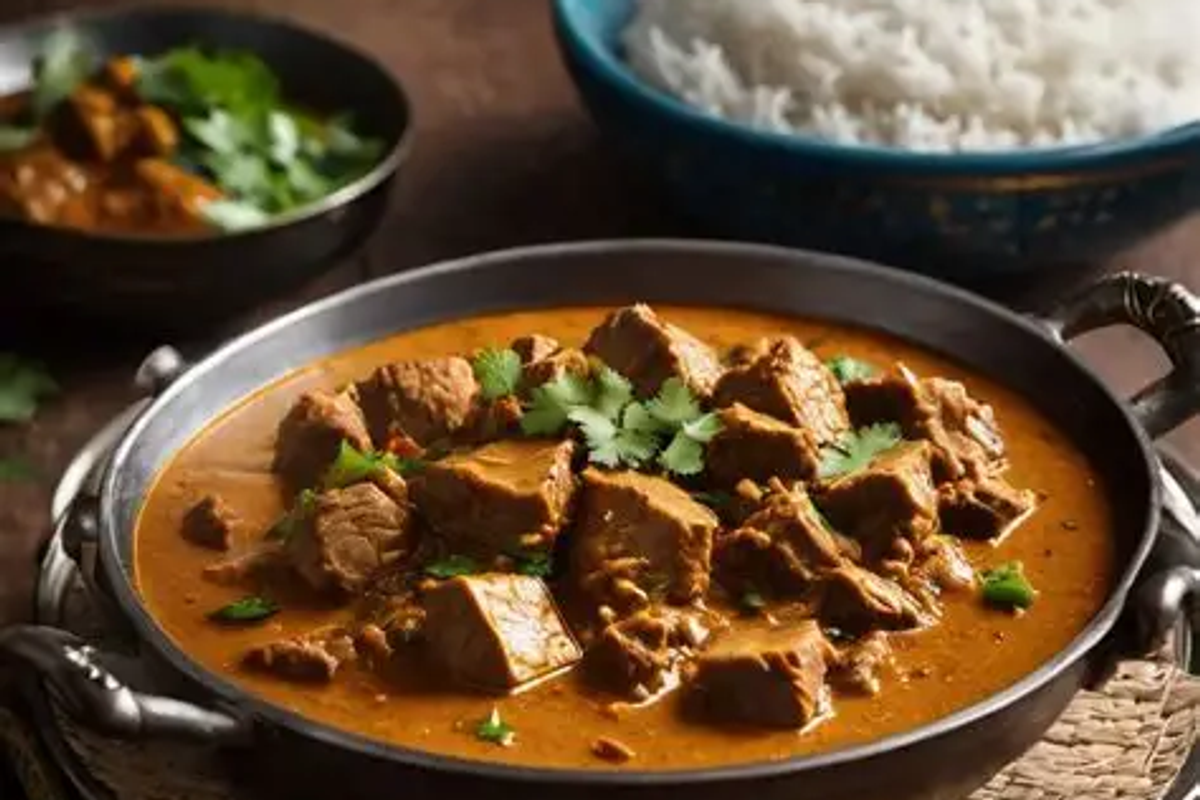 A traditional Khasi platter featuring Jadoh, Doh Neiiong, and fermented soybean chutney at a local eatery in Police Bazar Shillong.
