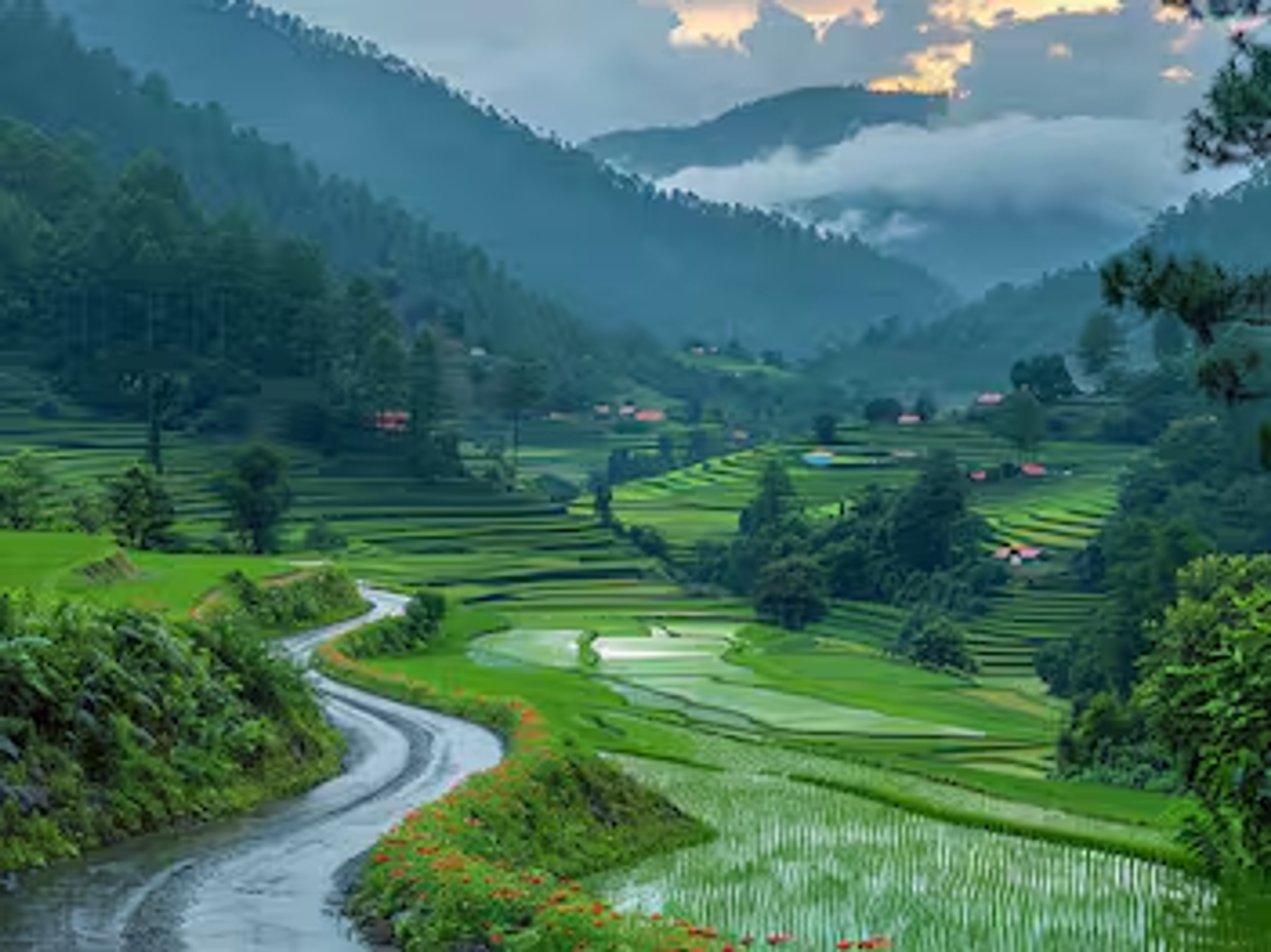 Travelers driving toward Ziro Valley for the 2026 music festival in a 4x4 SUV.]