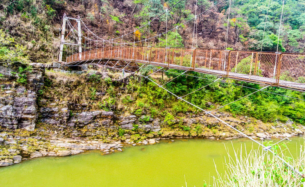 David Scott Trail Shillong historical stone bridge and river crossing