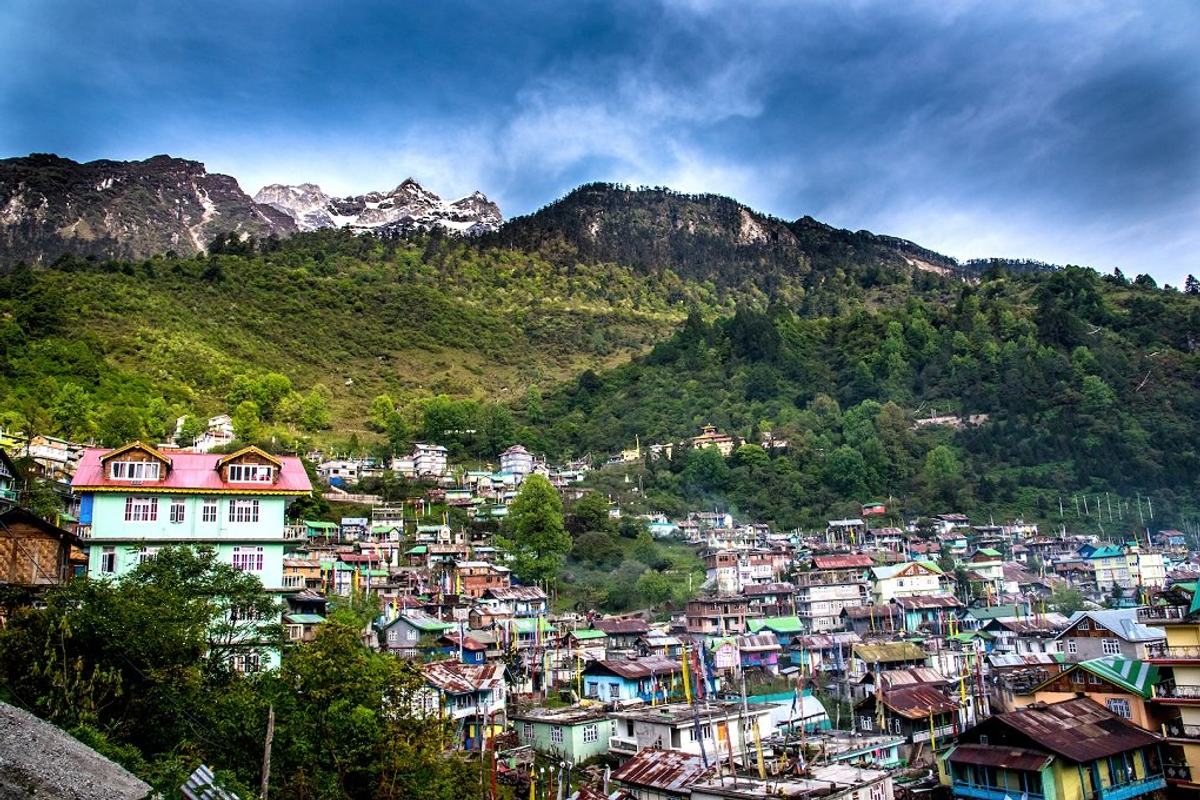 Lachen Village in North Sikkim, featuring traditional Himalayan architecture and cultural heritage.