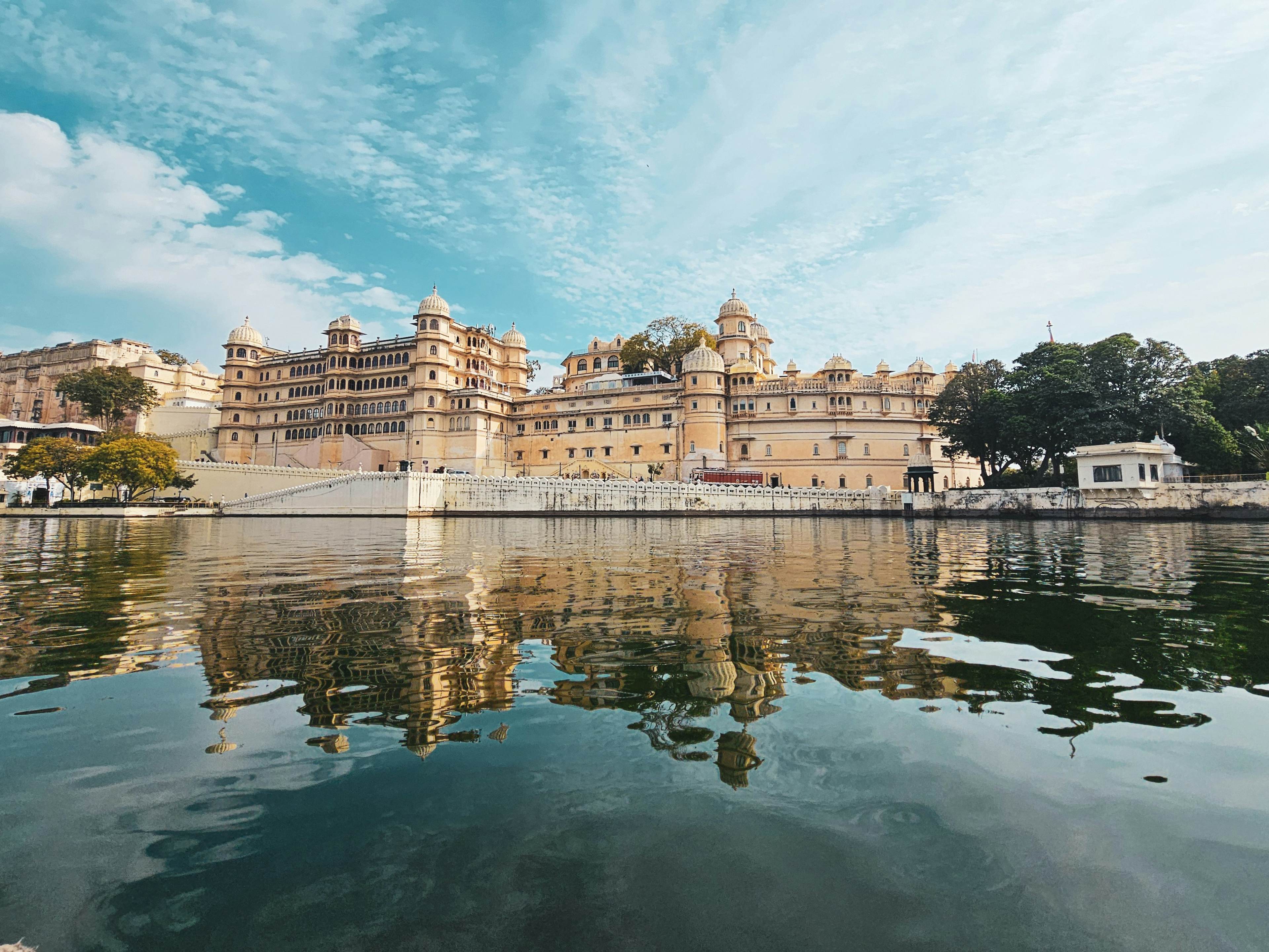 Udaipur's City Palace reflected in Lake Pichola