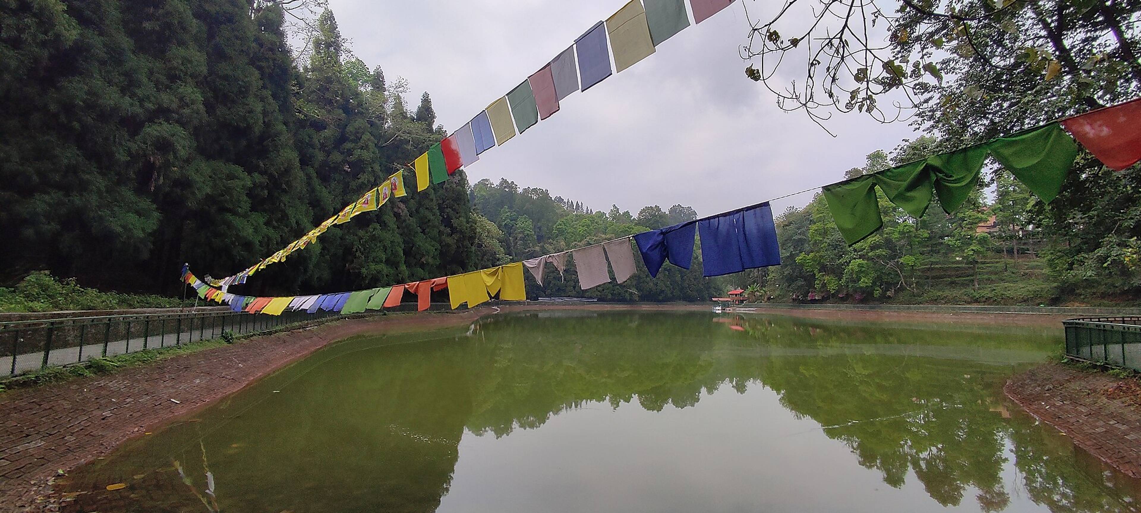 Lampokhari, the Aritar lake, surrounded by forest in East Sikkim