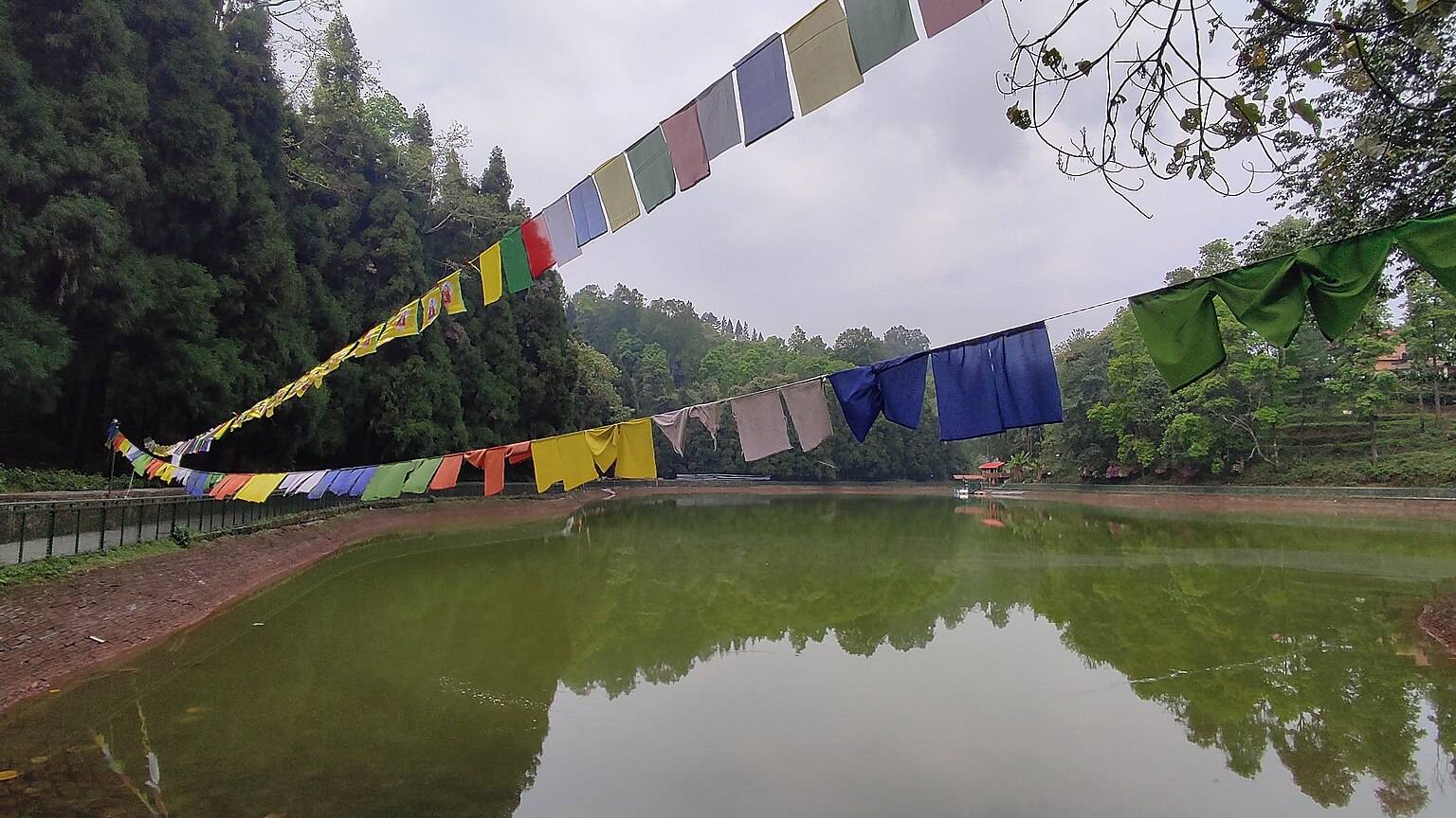 Lampokhari, the Aritar lake, surrounded by forest in East Sikkim
