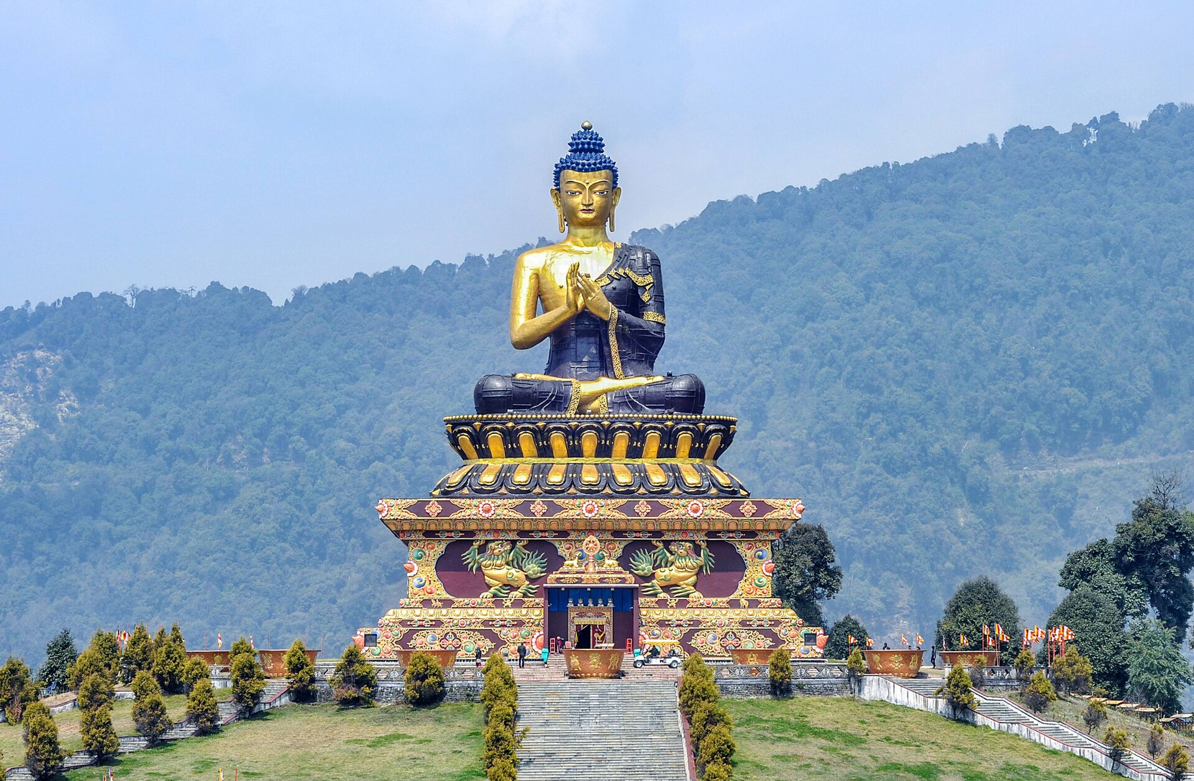 The 130-foot Buddha statue at Buddha Park, Ravangla