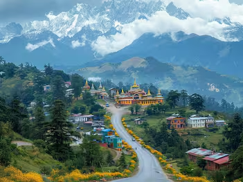 Breathtaking mountain views in Arunachal Pradesh.