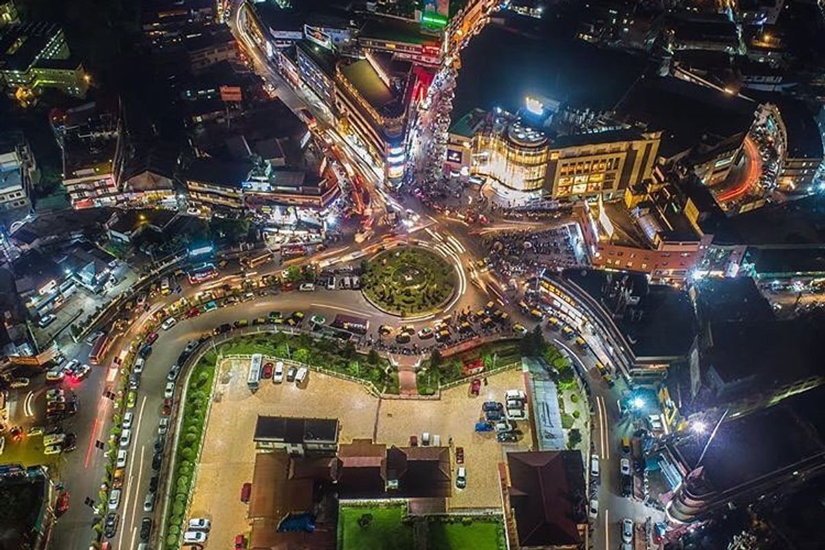 Police Bazaar Shillong shopping market street food place Meghalaya