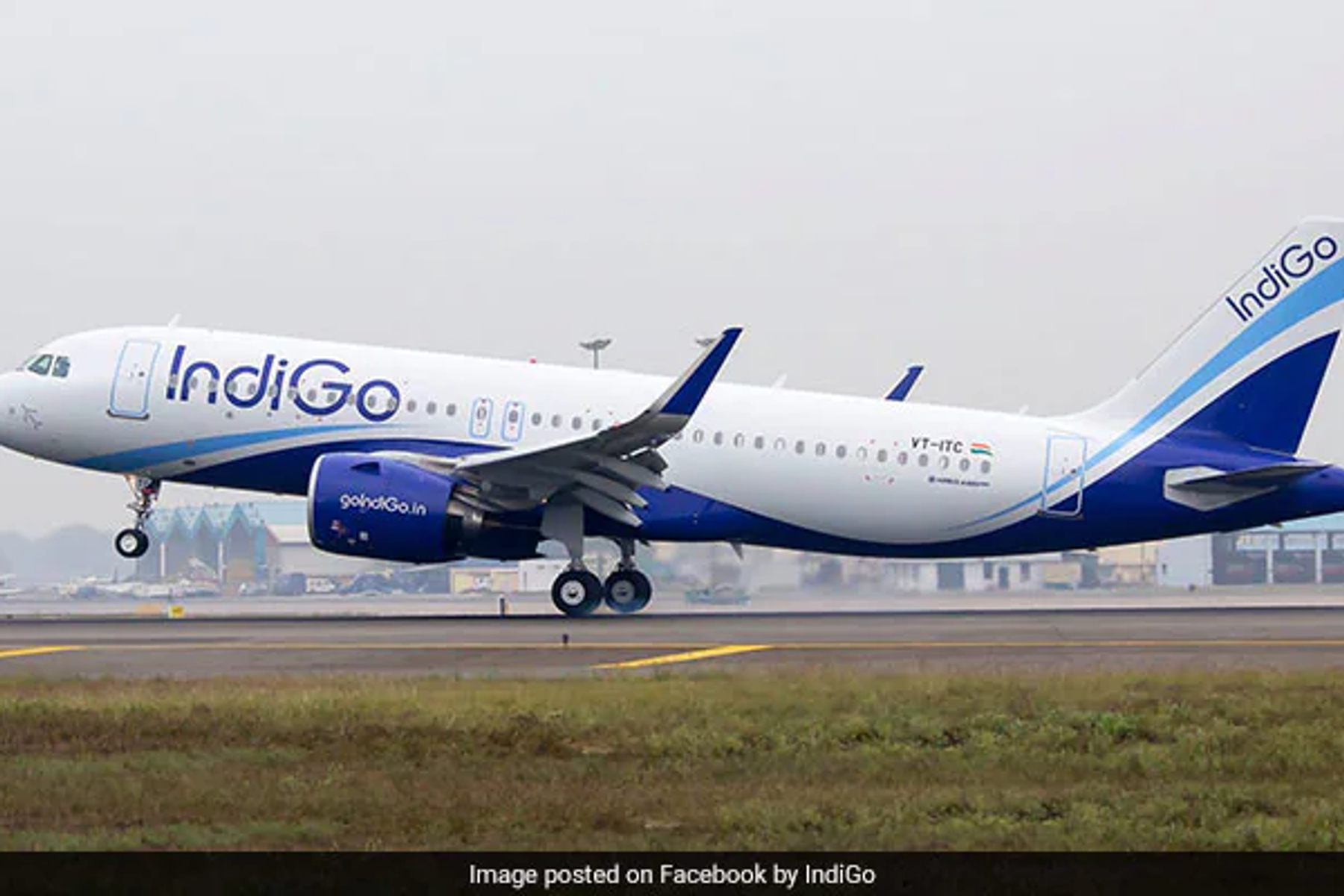 IndiGo aircraft at Guwahati airport