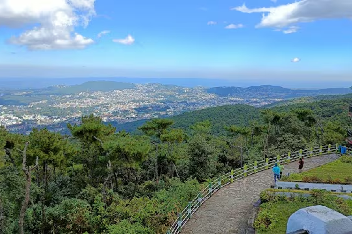 Shillong Peak viewpoint scenic city view best place to visit in Shillong Meghalaya