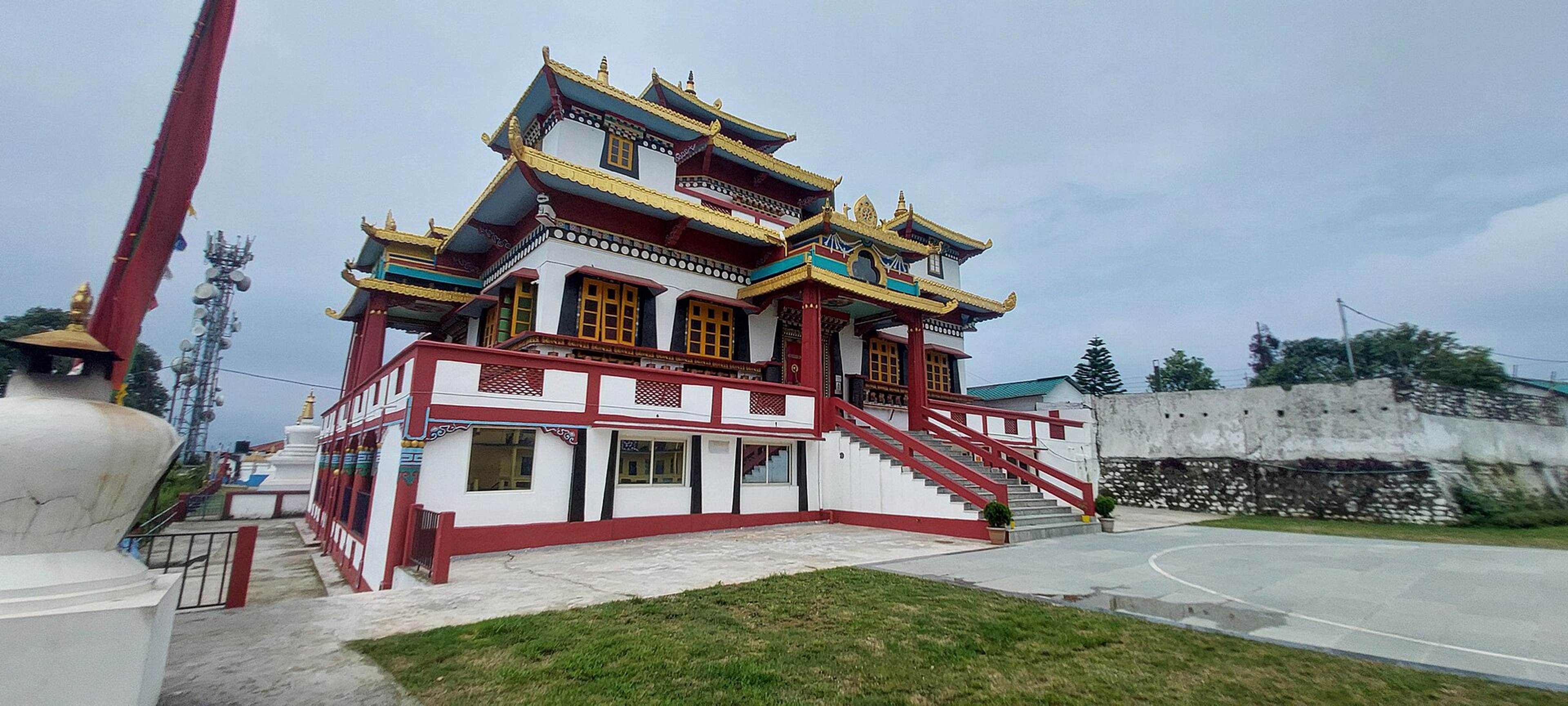 Durpin Monastery on its ridge at Kalimpong