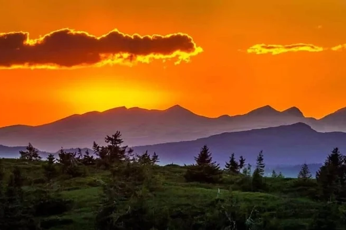 The first sunrise in India hitting the Dong Valley in Arunachal Pradesh at the tri-junction of India, China, and Myanmar.